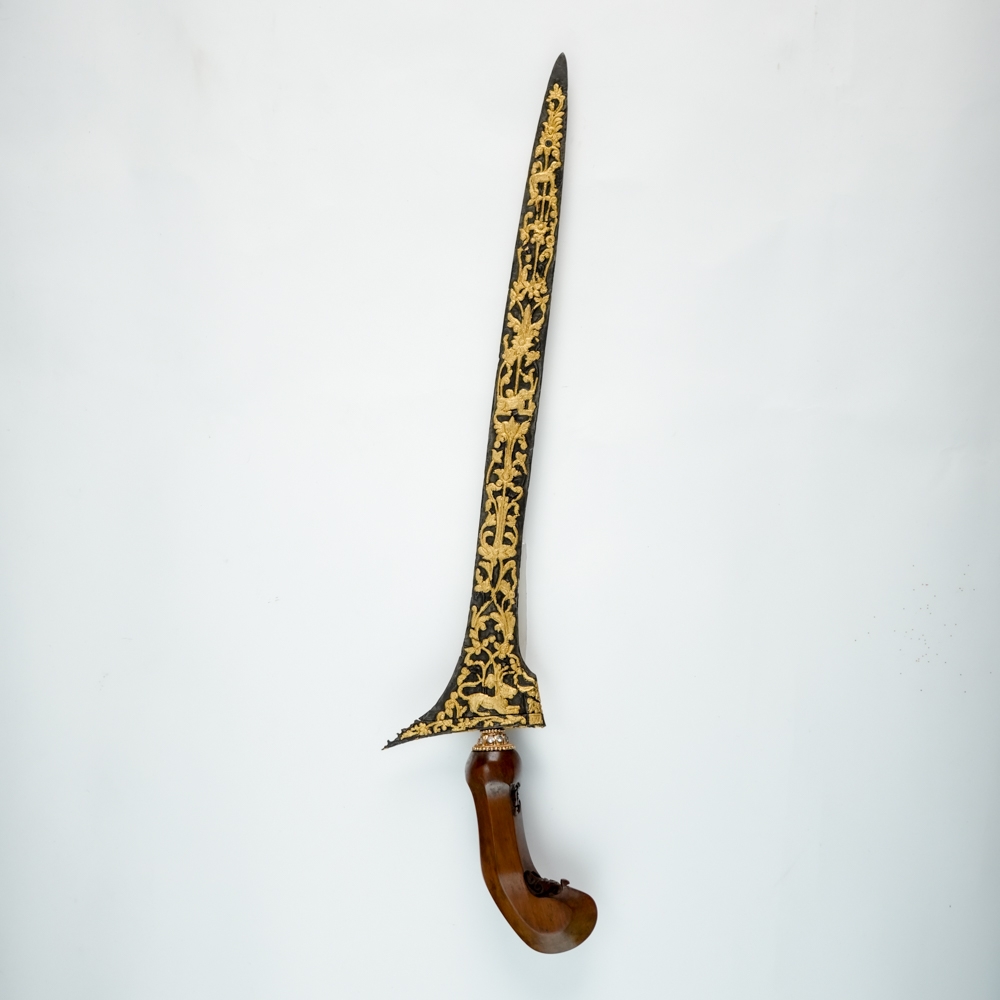 Keris Jalak Ngore Kinatah Emas Taman Sari