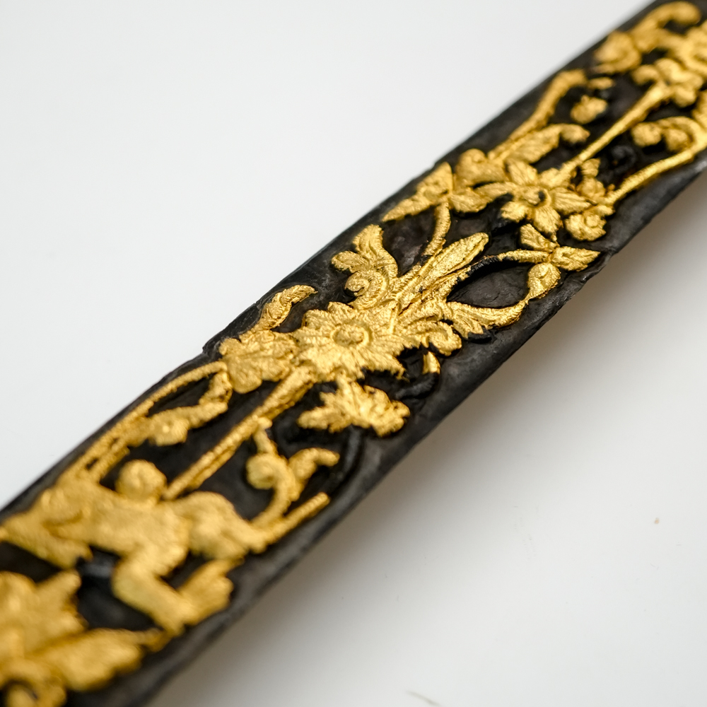 Keris Jalak Ngore Kinatah Emas Taman Sari