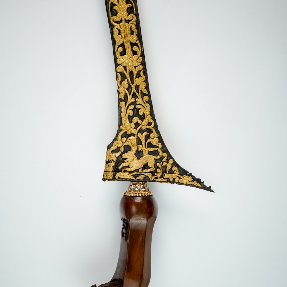 Keris Jalak Ngore Kinatah Emas Taman Sari