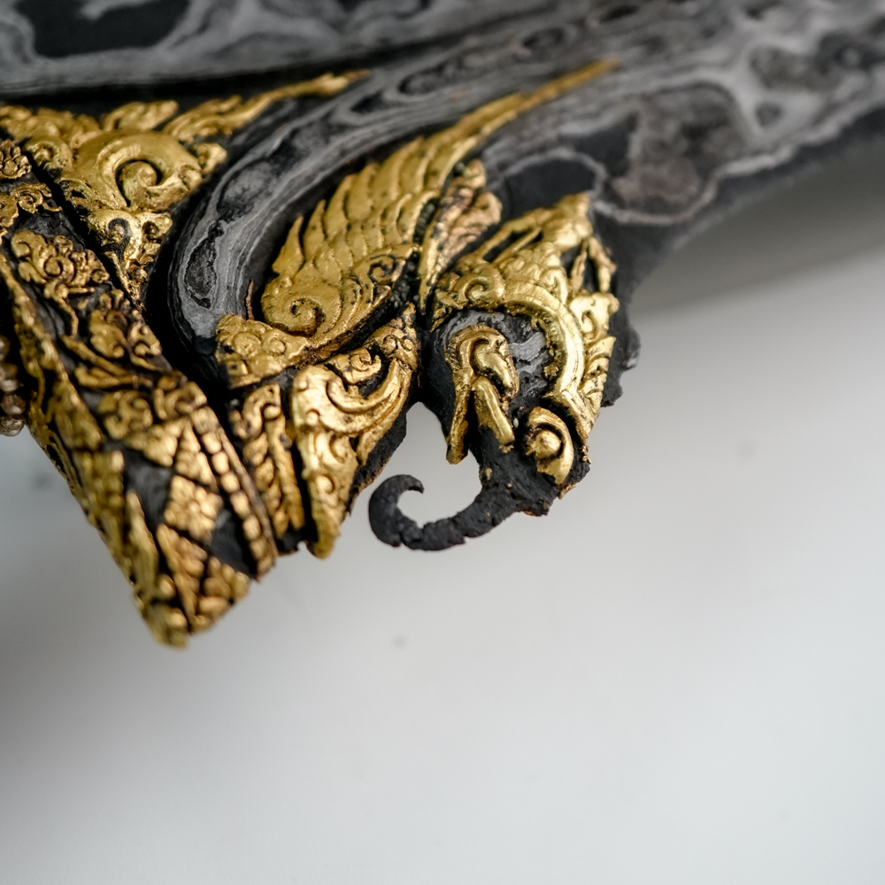 Keris Paksi Naga Liman Kinatah Emas