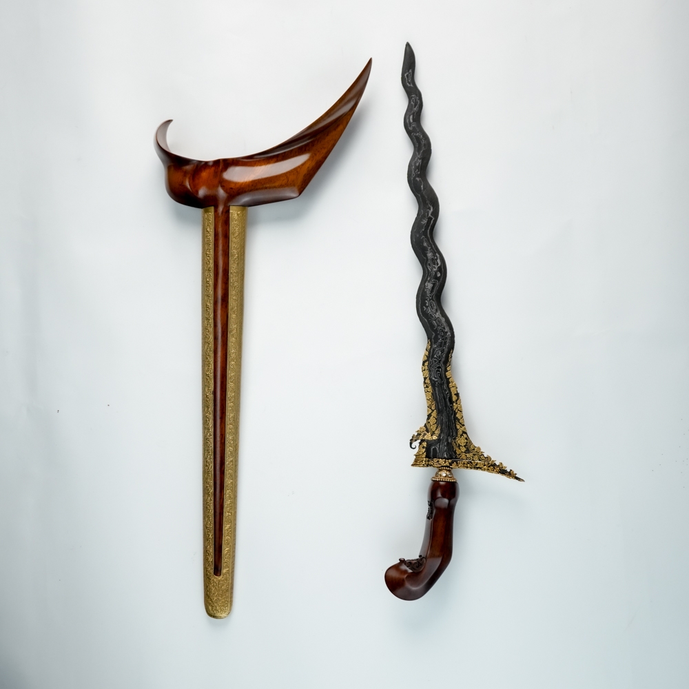 Keris Sengkelat Kinatah Emas 9 Wadana
