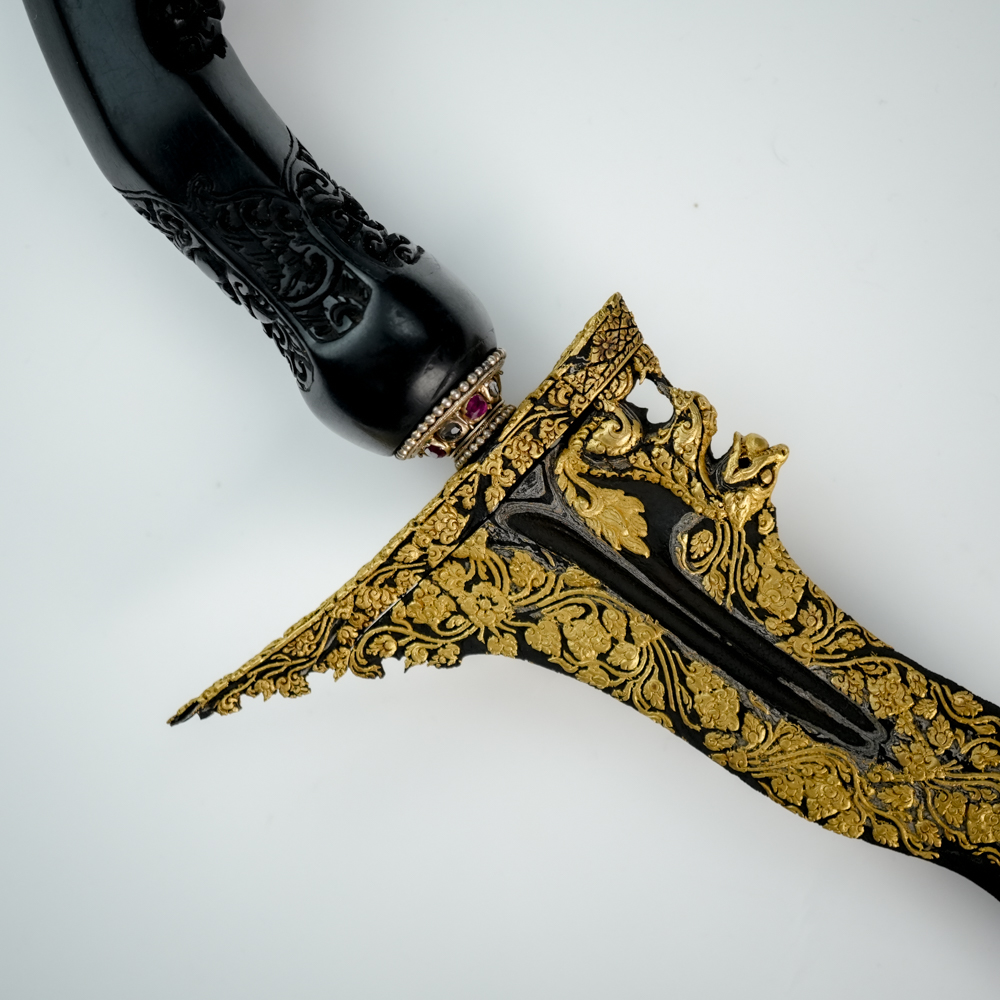 Keris Singo Barong Luk 11 Kinatah Emas