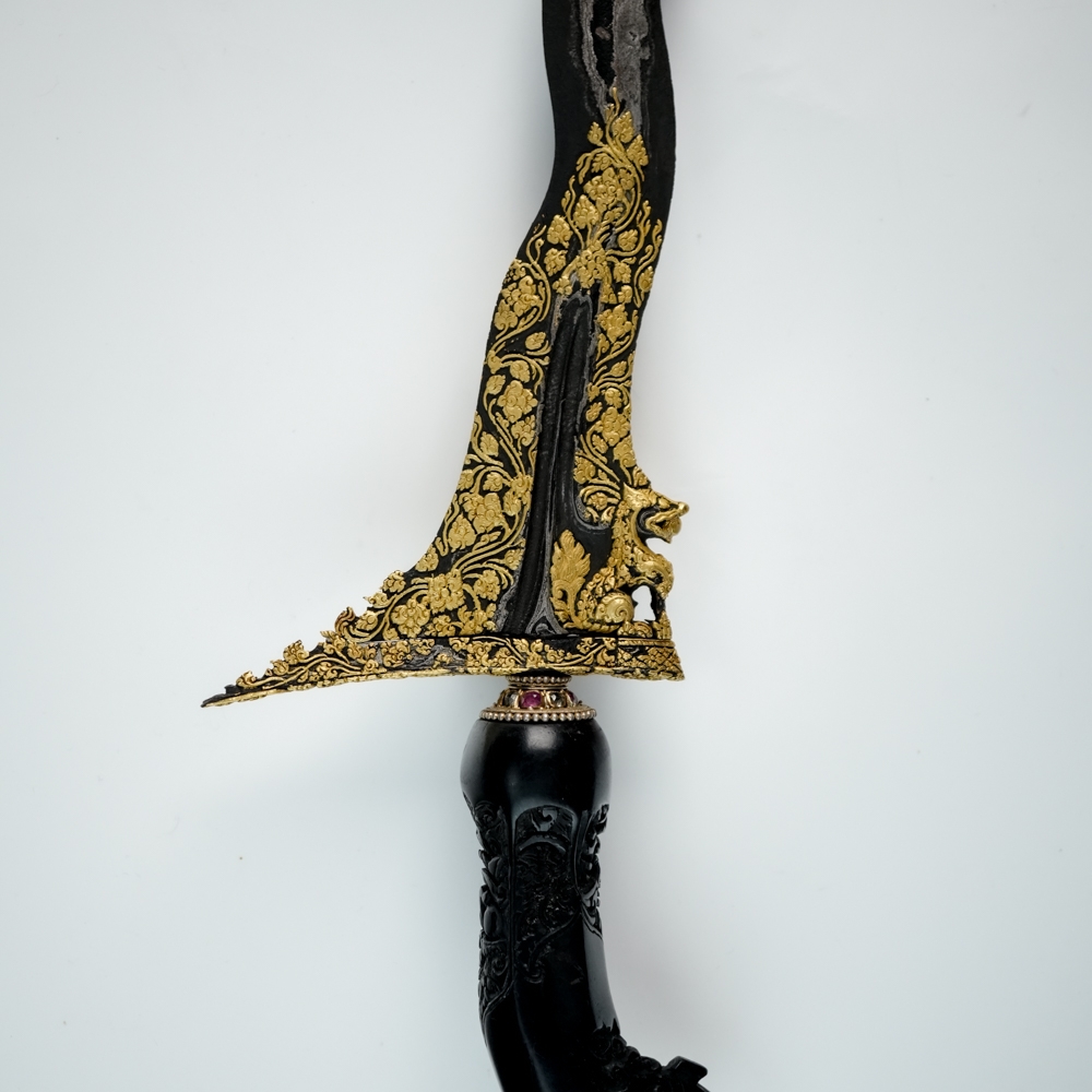 Keris Singo Barong Luk 11 Kinatah Emas