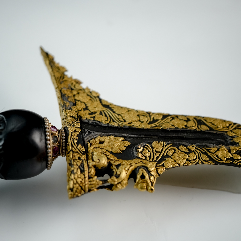 Keris Singo Barong Luk 11 Kinatah Emas