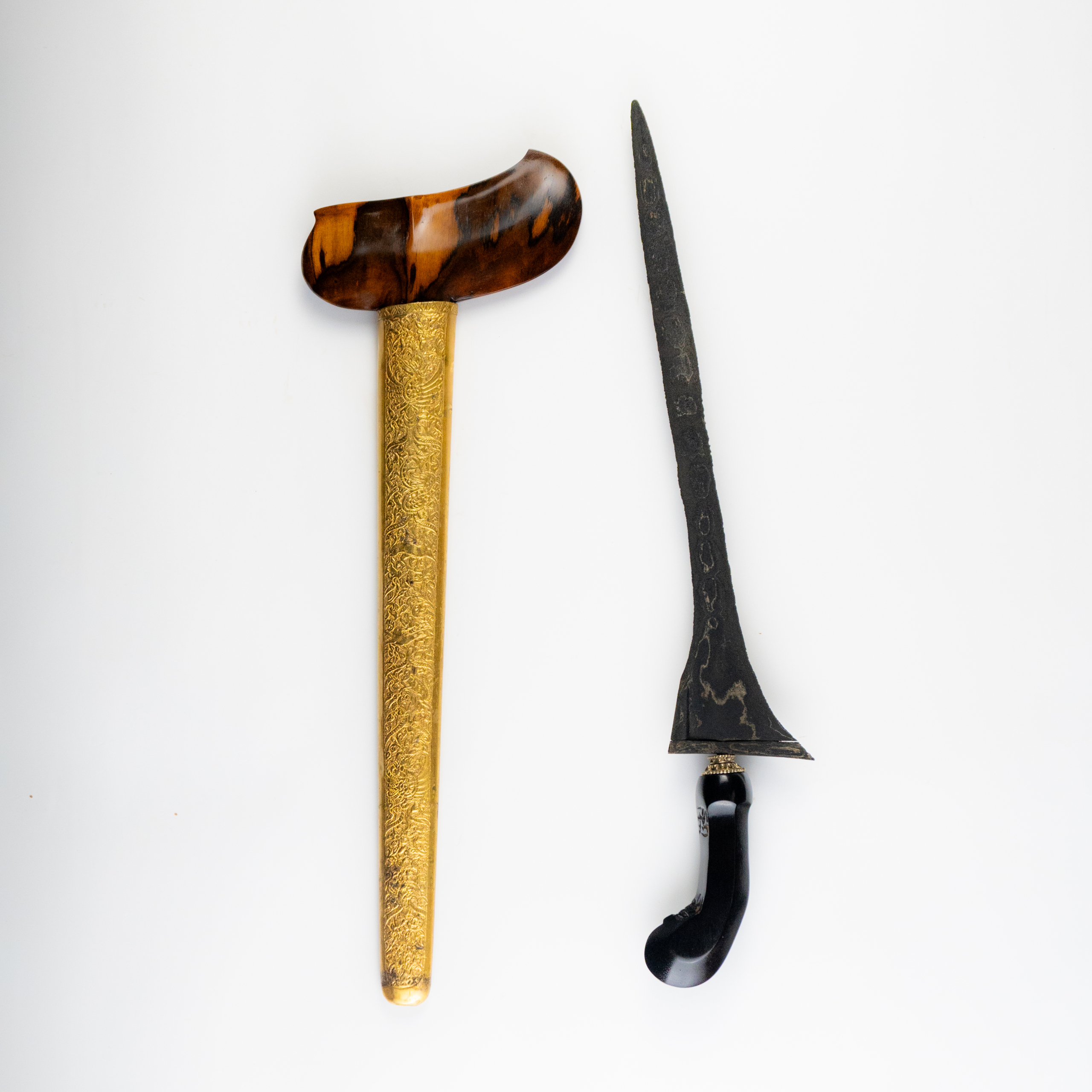 Keris Kebo Lajer Pamor Melati Tumpuk Madiun Sepuh