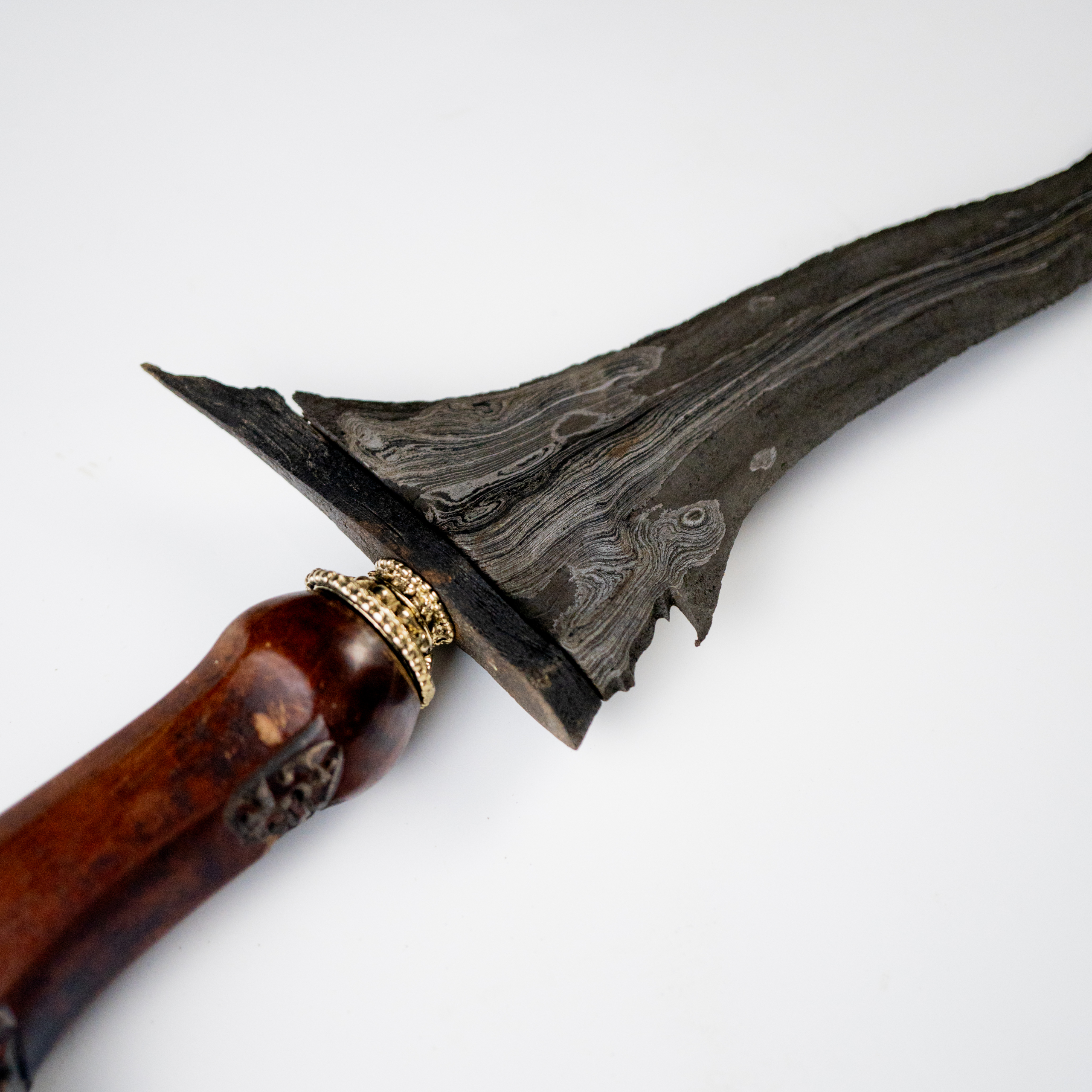 Keris Kidang Soka Luk 7 Pamor Adeg Rambut