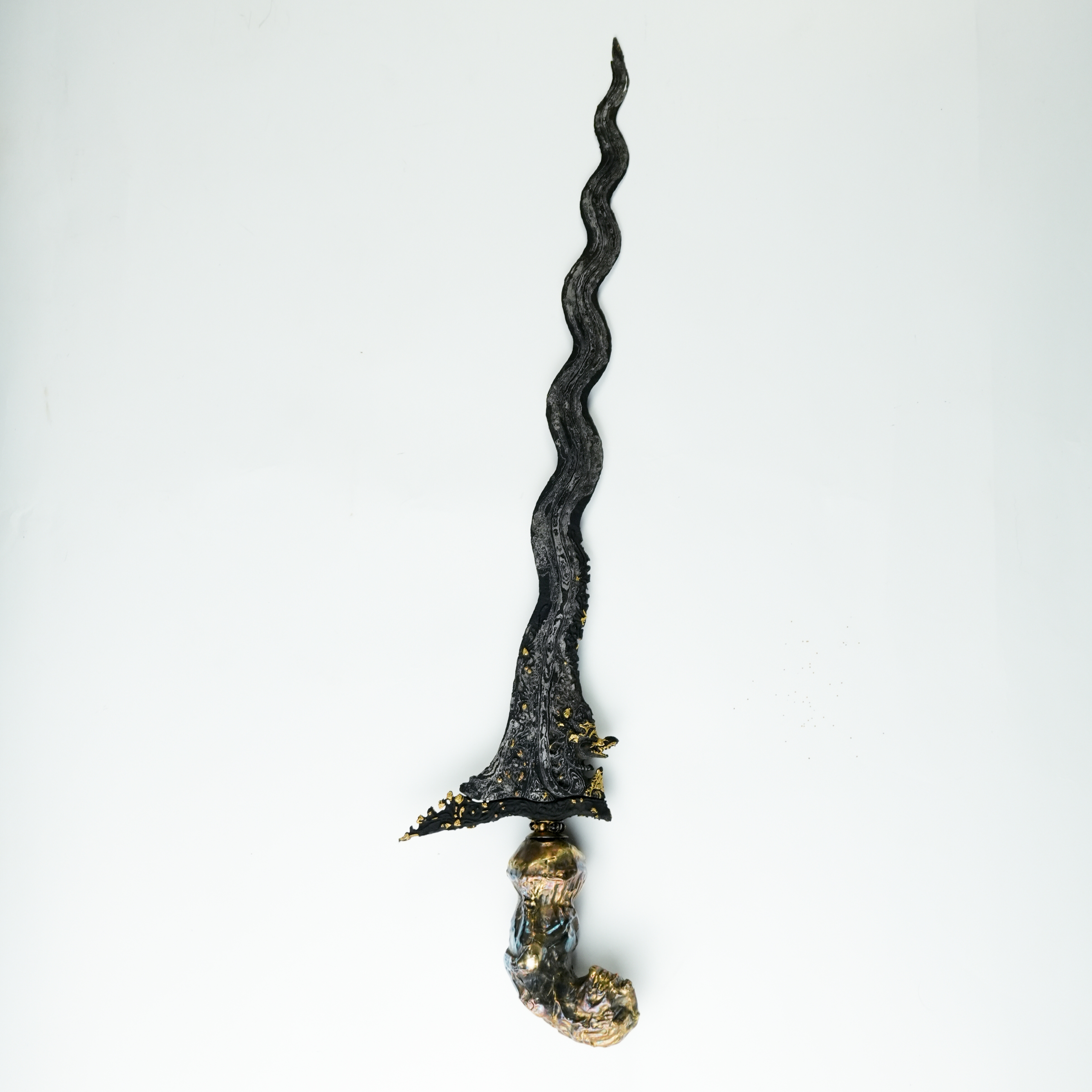 Keris Naga Raja Kinatah Emas Sepuh