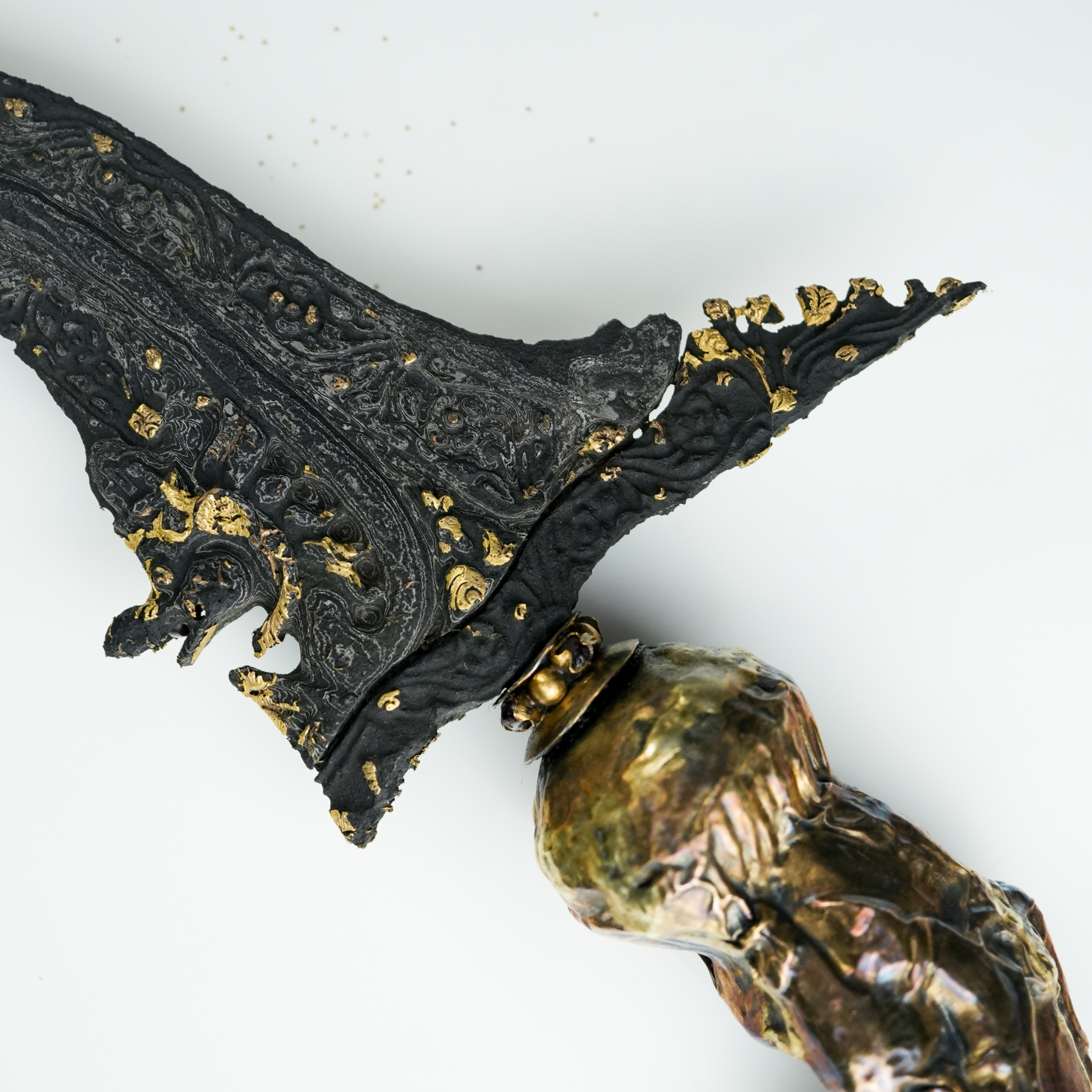 Keris Naga Raja Kinatah Emas Sepuh