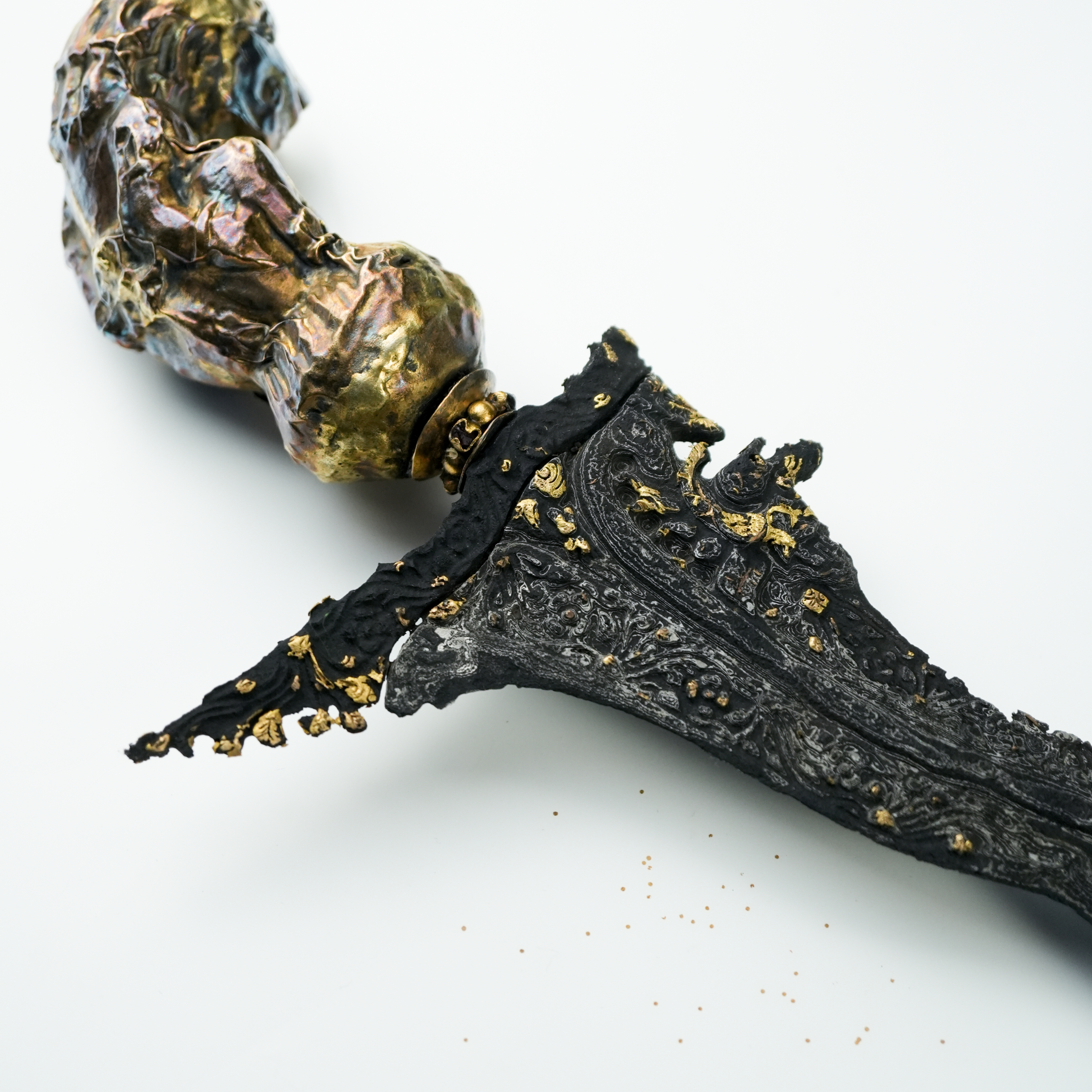Keris Naga Raja Kinatah Emas Sepuh