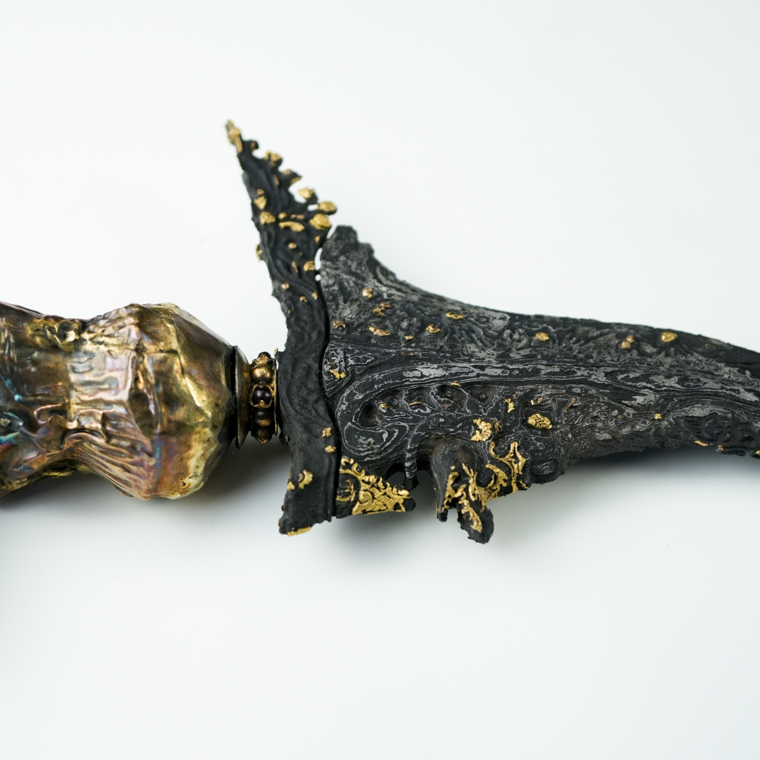 Keris Naga Raja Kinatah Emas Sepuh