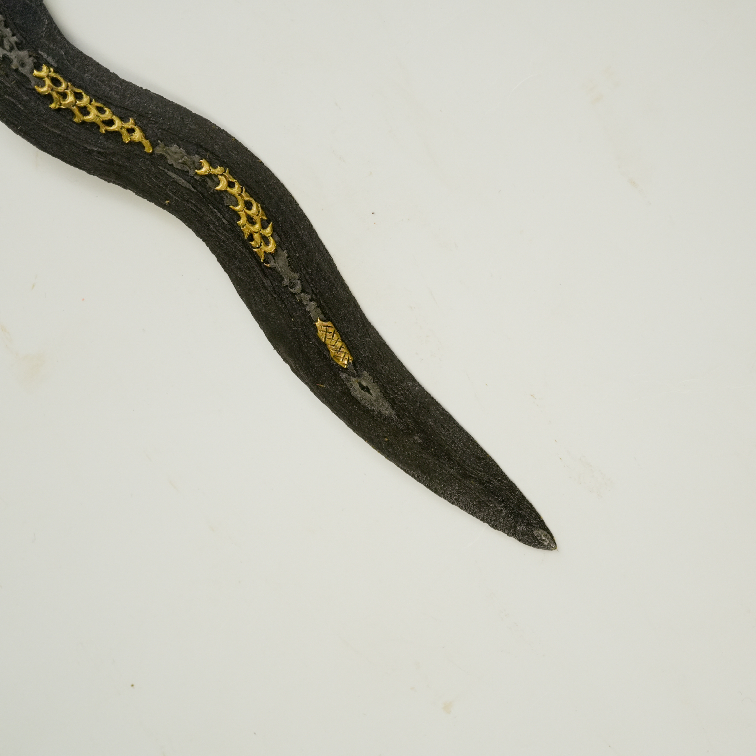 Keris Nogo Sosro Luk 9 Kinatah Emas Kamarogan Sepuh